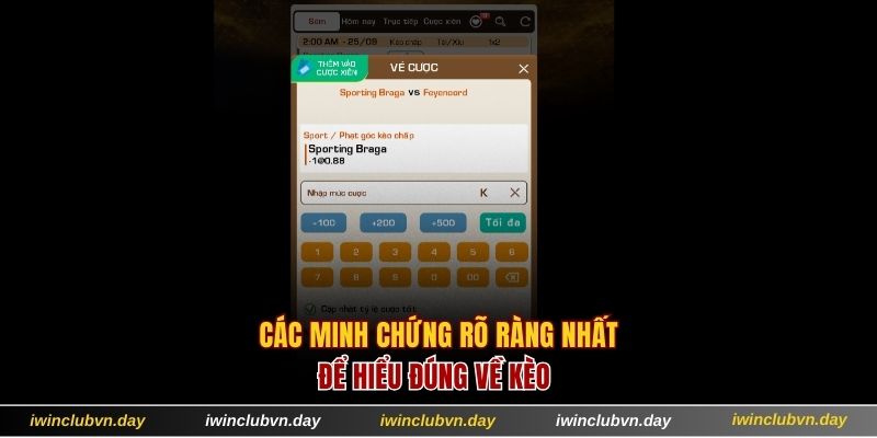 Các minh chứng rõ ràng nhất để hiểu đúng về kèo