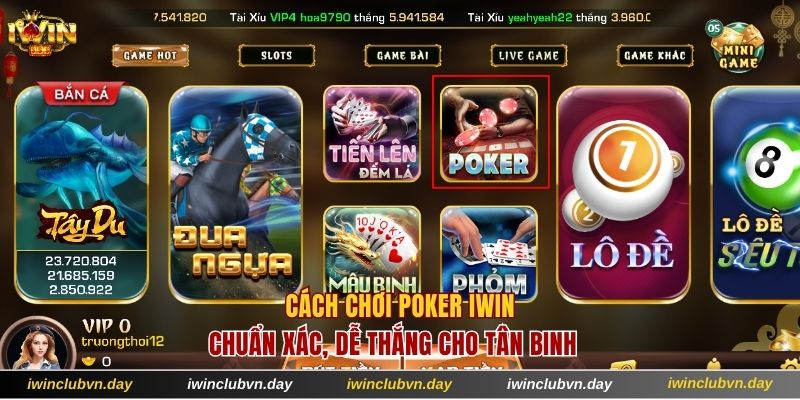 Cách chơi Poker