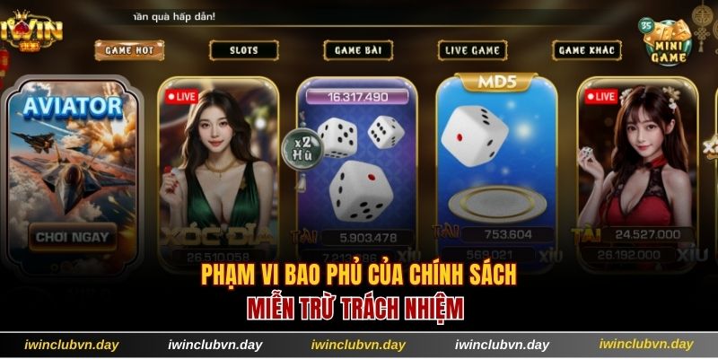 Phạm vi bao phủ của chính sách miễn trừ trách nhiệm